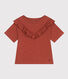 T-shirt in jersey fiammato bambina