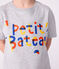 T-shirt a maniche corte con stampa bambino grigio FUMEE CHINE