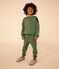Maglia in tessuto felpato bambino verde CROCO