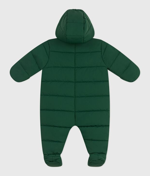 Tutina imbottita in poliestere neonato verde