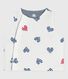 Cardigan senza maniche double face in cotone con stampa neonato