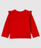 Cardigan in molleton bebè femmina rosso TERKUIT