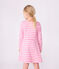 Abito a maniche lunghe in cotone bambina rosa BOUDOIR/ MILK