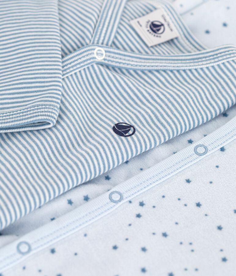 Set di pigiami in cotone con stampa neonato multicolore