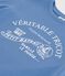 T-shirt a maniche corte con stampa bambino blu