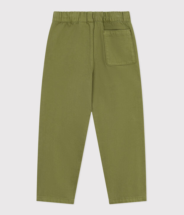 Pantaloni in denim bambina verde