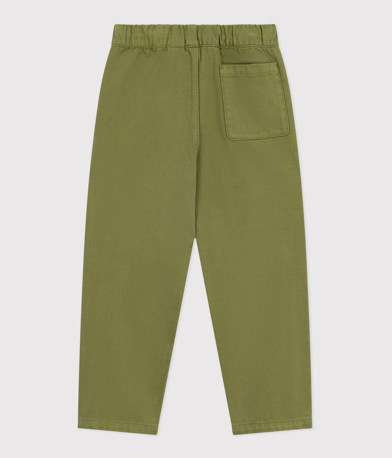 Pantaloni in denim bambina verde