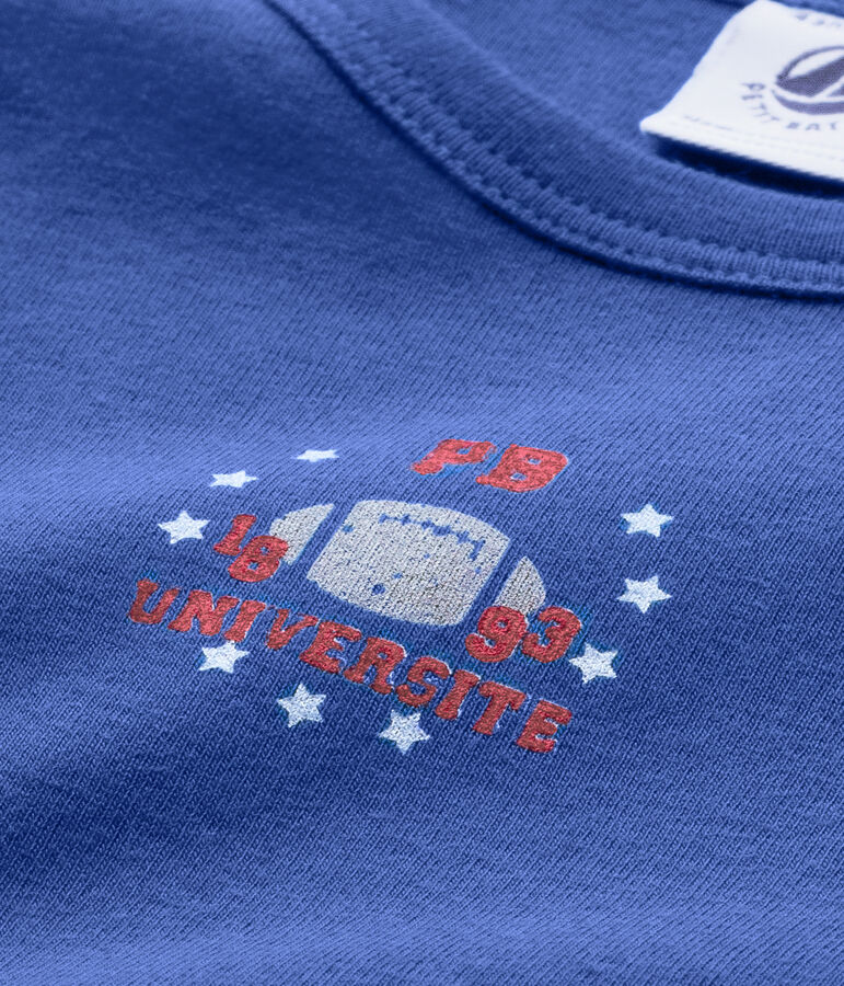 T-shirt bambino con motivo blu Peter