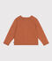 Cardigan in lana bambina marrone ECUREUIL