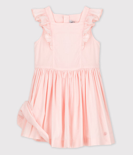 Abito da cerimonia in popeline bambina rosa FLEUR