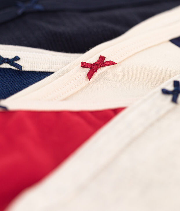 Confezione da 5 slip in cotone donna multicolore