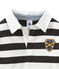 Polo rugby per bambino grigio CAPECOD/bianco MARSHMALLOW
