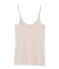Canottiera con spalline donna in cotone leggero rosa FLEUR