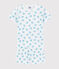 Pigiama corto tartarughe bambino-bambina in cotone ultraleggero bianco MARSHMALLOW/bianco MULTICO
