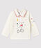 T-shirt con colletto a polo bebè maschio bianco MARSHMALLOW
