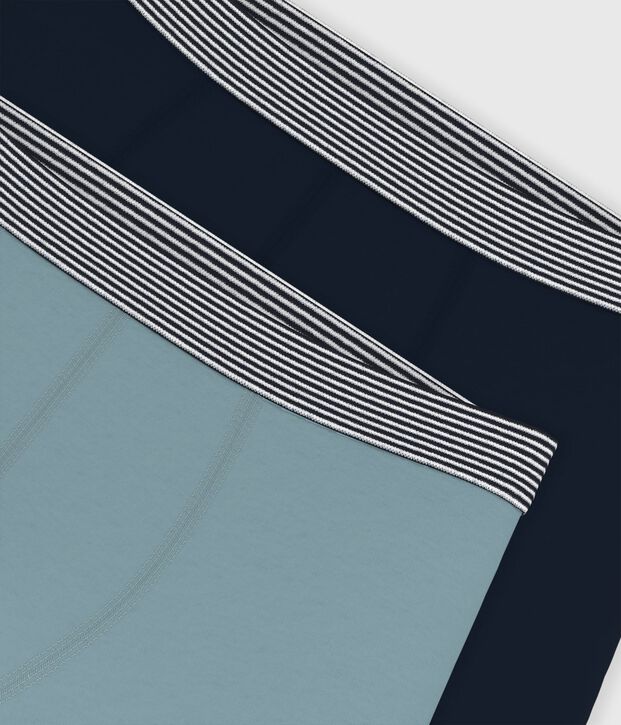 Set di boxer in cotone ed elastan tinta unita bambino multicolore