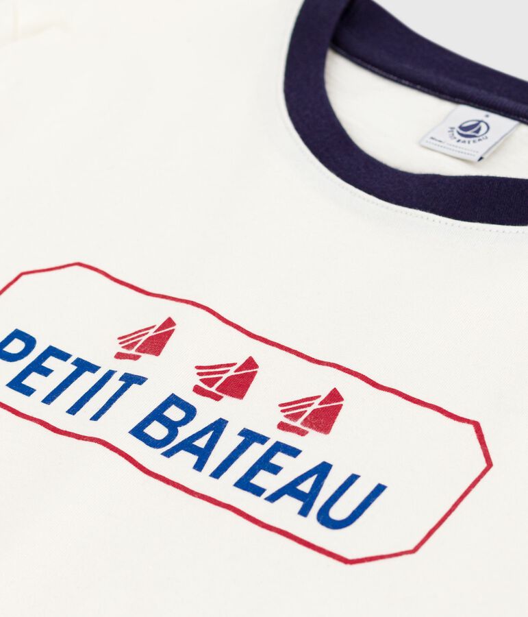 T-shirt a maniche corte e dal taglio dritto in cotone donna blu/blu