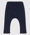 Pantaloni a righe in jersey spesso per bebè blu SMOKING