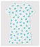 Tutina corta tartarughe in cotone ultra leggero bianco MARSHMALLOW/bianco MULTICO