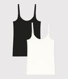 Canottiera con spalline L'ICONIQUE in cotone fine donna
