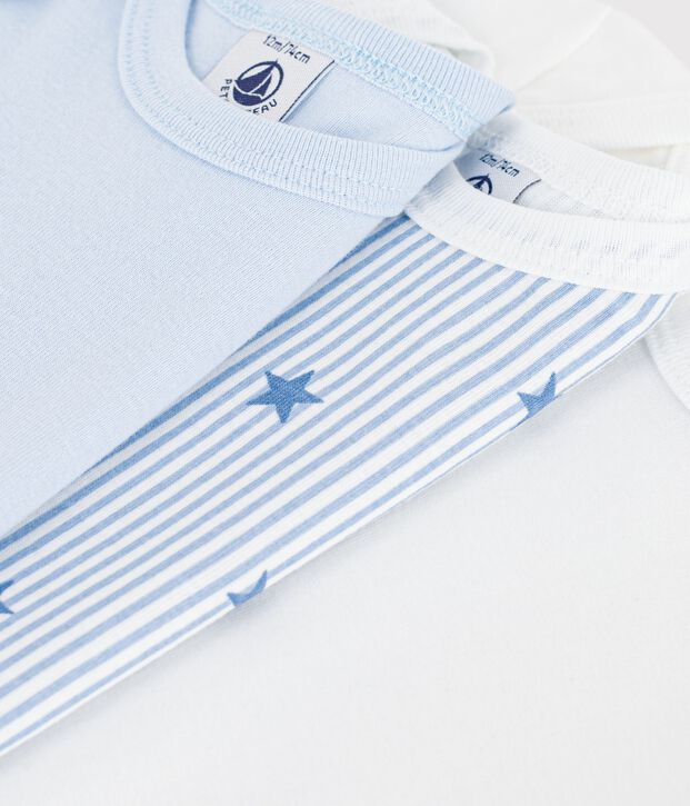 Set di body a maniche corte in cotone con stampa di stelle neonato multicolore