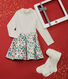 Confezione regalo abito e collant bambina