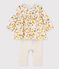 Tutina lunga bebè femmina beige MONTELIMAR/bianco MULTICO