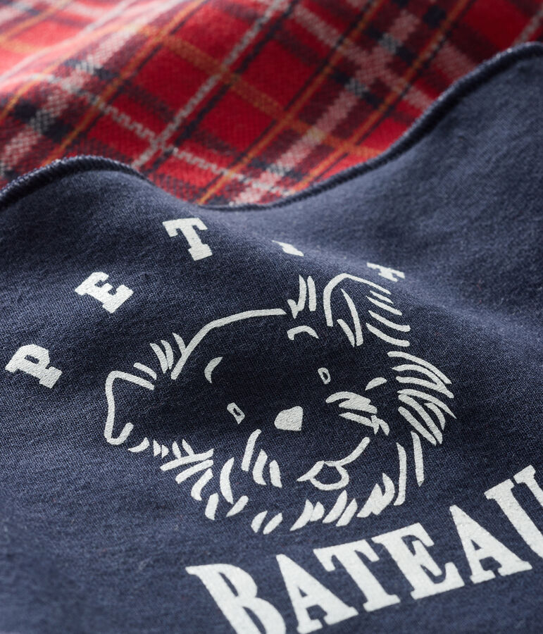 Lotto da 2 bandane-bavaglini beb&egrave; maschio multicolore