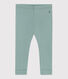 Leggings in cotone tinta unita neonato