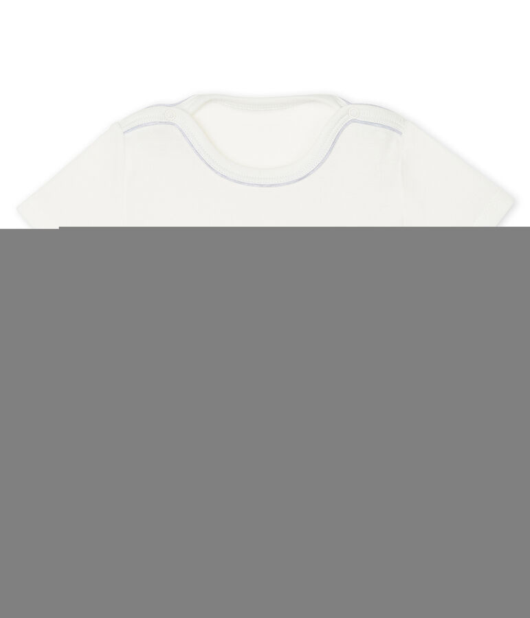 Tee shirt manches courtes b&eacute;b&eacute; gar&ccedil;on bianco