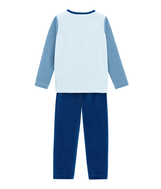 Pigiama per bambino blu LIMOGES/bianco MULTICO