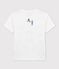 T-shirt in cotone biologico bambina - bambino bianco ECUME
