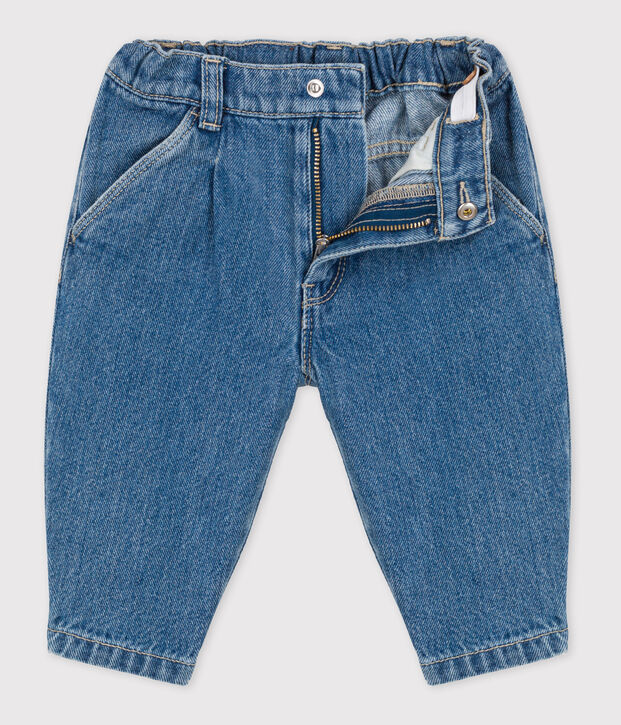 Jeans beb&egrave; in denim 100% eco-friendly blu