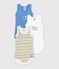 Lot de 3 bodies d&eacute;bardeurs b&eacute;b&eacute; multicolore