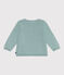 Cardigan in cotone a punto fantasia neonata verde PAUL