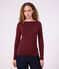 T-shirt a maniche lunghe con scollo a barca in cotone donna TRUFFE