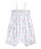 Tutina bebè bambina stampata bianco ECUME/rosa ROSE/ MULTICO