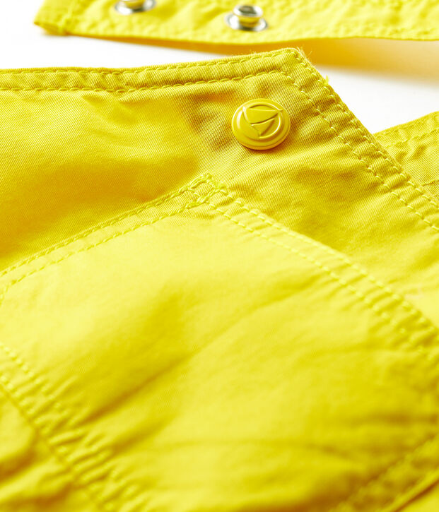 Salopette corta da bambino giallo