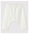 Pantaloni bianchi bebè in popeline di cotone biologico bianco MARSHMALLOW
