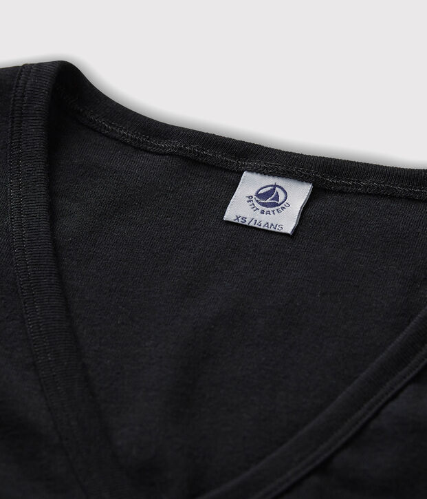 T-shirt scollo a V iconica Donna blu