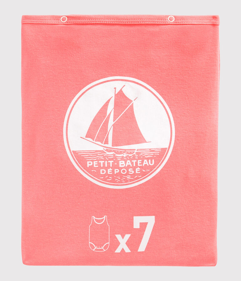 Lotto a sorpresa da 7 body con spalline neonata multicolore