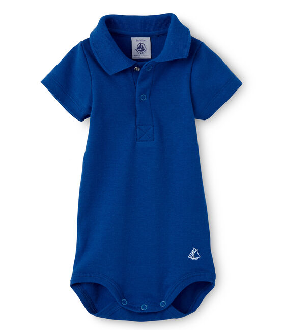 Body per bebè maschio con colletto blu PERSE