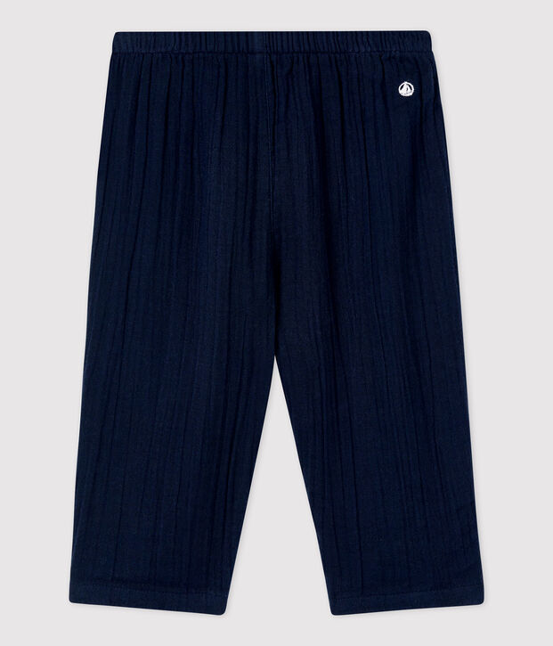 Pantaloni beb&egrave; in garza di cotone biologico SMOKING