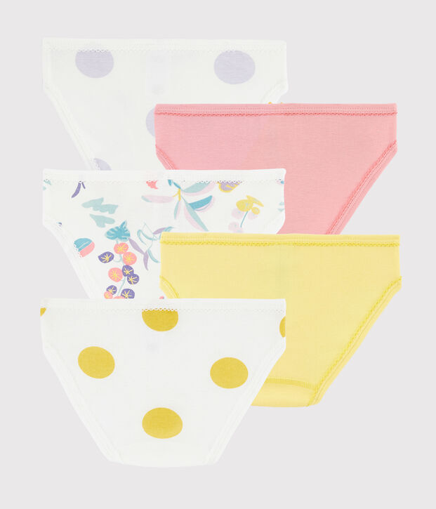 Confezione da 5 slip fantasia giungla bambina multicolore