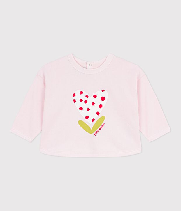 Felpa con cappuccio in cotone per neonati con motivi BARELY