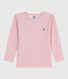 T-shirt a maniche lunghe in lana e cotone tinta unita bambino