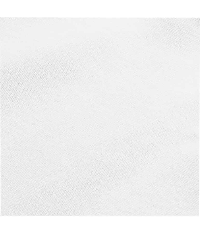 Body US beb&eacute; maniche corte, in cotone tinta unita bianco Ecume