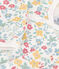 Tutina pigiama a fiori in cotone bianco MARSHMALLOW/bianco MULTICO
