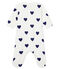 Tutina pigiama bimba-maschio a costine bianco MARSHMALLOW/blu MEDIEVAL