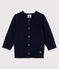 Cardigan a maniche lunghe bebè femmina blu SMOKING
